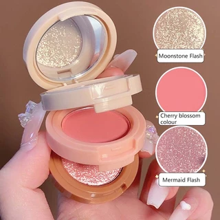 Paleta De Blush 3 Camadas Palate Iluminador Com 2 Cores Para Rosto/Maquiagem