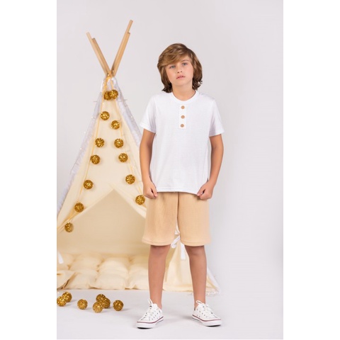 Conjunto Masculino Infantil Elegante com Botões
