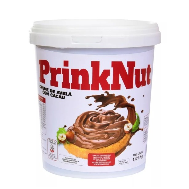 Creme De Avelã Com Cacau PrinkNut 1Kg Chocolate