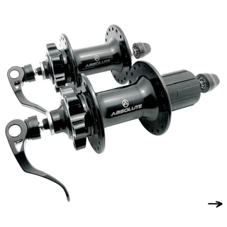 PAR CUBO ABSOLUTE WILD 36 FUROS P/ ROTOR 6 PARAFUSOS C/BLOCAGEM - 8V / 9V / 10V / 11V - ROLAMENTO