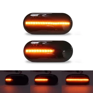 2PCS 14805294 Lâmpada De Sinalização Luminosa Dinâmica De Fluxo Luminoso De Leds Para VW Volkswagen Golf 3 4 Bora Lupo Passat Polo Skoda Ford Seat