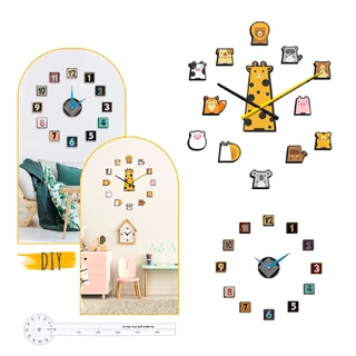 Relógio Parede 3d Cozinha Decoração Grande Redondo Adesivo 60cm Autocolante Luxo EVA Sala Escritório Quarto Faça Você Mesmo DIY 12 Números