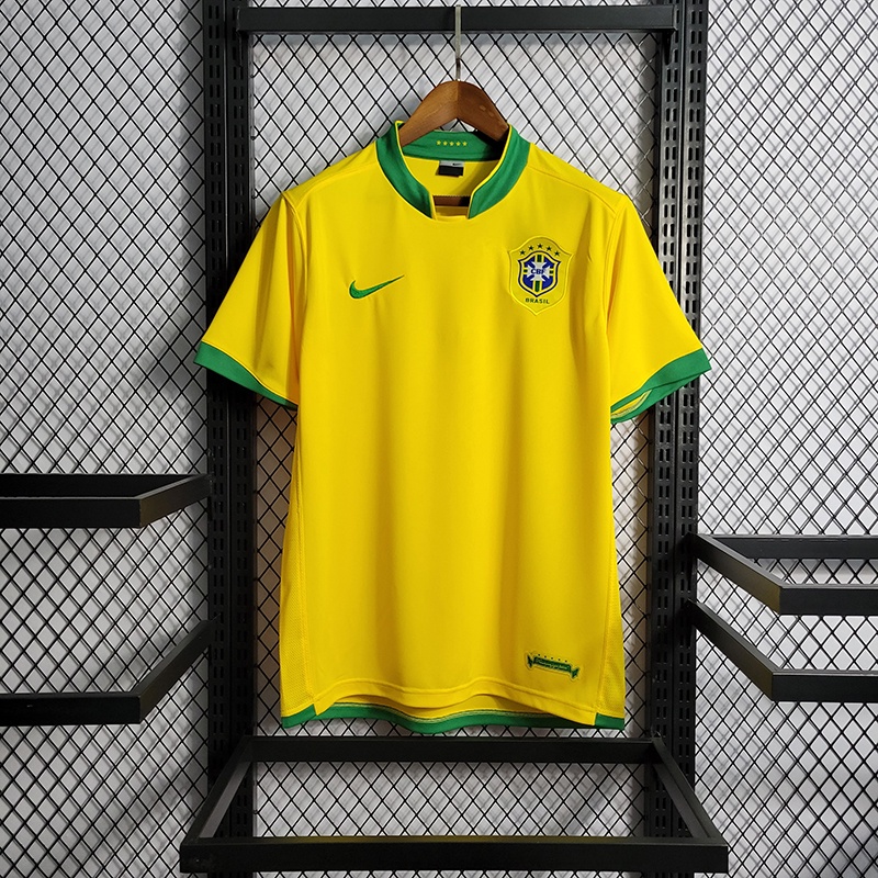 Retro 2006 Brasil Casa S-XXL Thai Versão Da Camisa De Futebol 1 : 1 XL