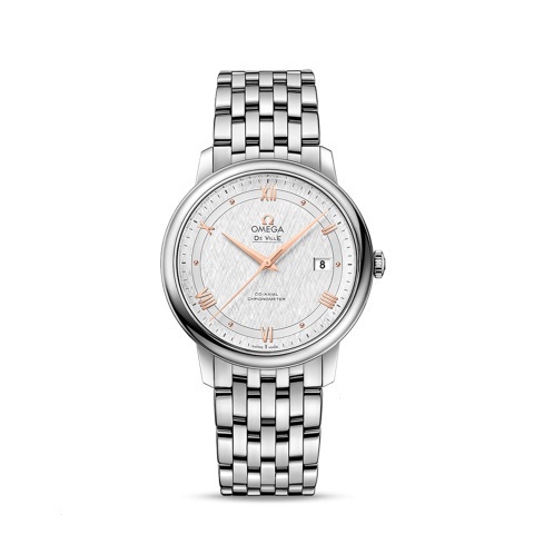 Relógio De Moda De Luxo Masculino De Alta , Omega De Ville Silver Dial Business Casual , OMJDF14 Bracelete De Aço Inoxidável Mecânico Automático De Pulso