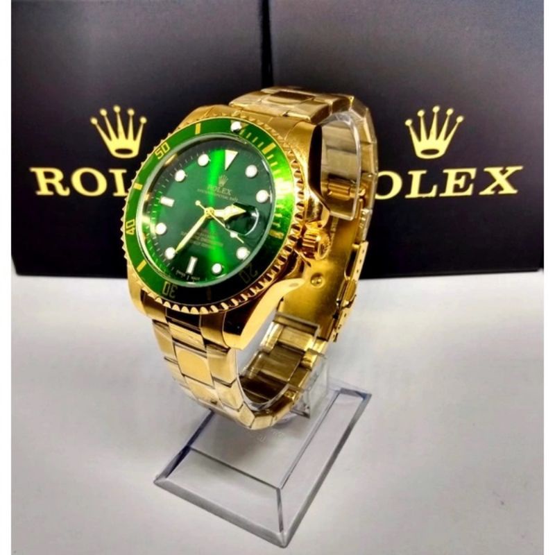 Relógio Rolex Oyster Perpetual Banhado a Ouro 18K de Luxo | Shopee Brasil