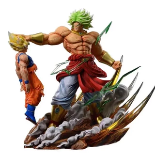 Anime Dragon Ball broly Vs Son Goku Figurine 20cm Gk Pvc Figuras De Ação Estátua Modelo Coleção Presentes De Brinquedos