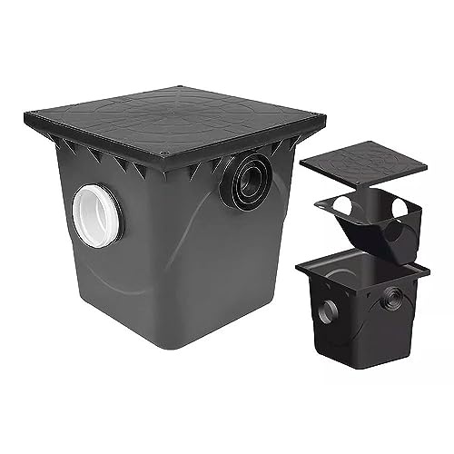 CAIXA GORDURA COM CESTO GRANDE STANDARD 42LT PRETA METASUL