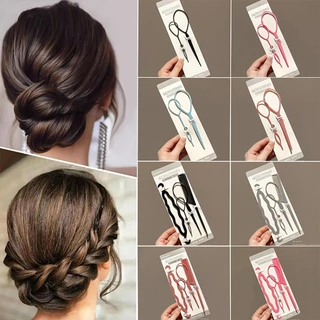Conjunto De 4Pcs/Lot Set De Artefatos Para Trançar Com Trança De Cabelo Estilo Coreano