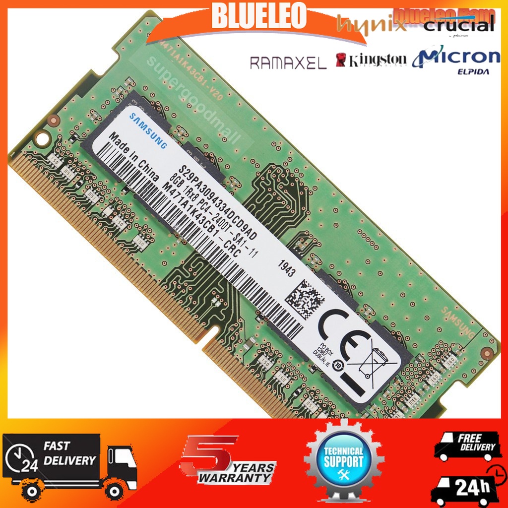 Samsung DDR4 8GB RAM PC4 2133MHZ 2400MHZ 2666MHZ 3200MHZ Memória SODIMM ...
