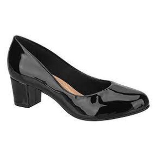 Sapato Social Feminino Beira Rio Conforto Verniz Preto Shopee Brasil