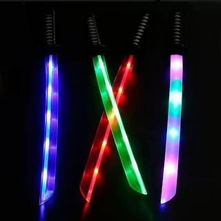 Brinquedo Espada Ninja Katana Samurai Com Som e Luz Led