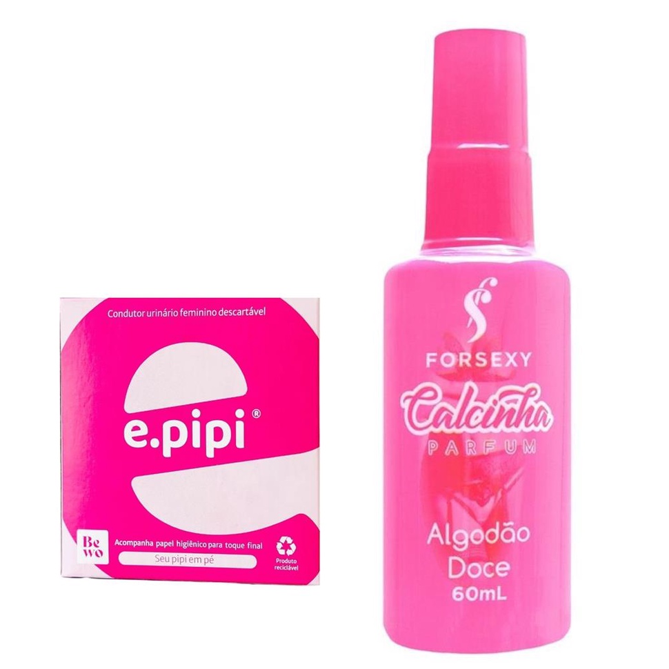 EPIPI Condutor P/ Urina Mulheres Xixi em Pe + Perfume de Calcinha  Afrodisiaco 60ml For Sexy Algodao Doce