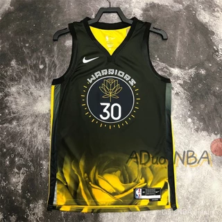 Hot pressed Camiseta NBA Golden State Warriors Camisa #30 Stephen Curry 2023 city edition Basquetebol Jersey