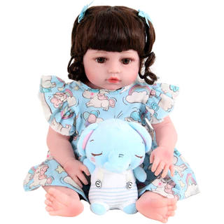 Bebe Sweetie Reborn(R) Elefantinha Silicone Doll- 48cm