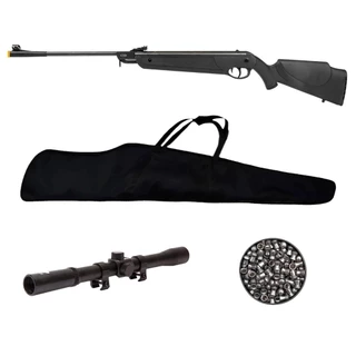 Carabina de Pressão Dione 5G 5.5mm Nitro Piston 60kg - Rossi + Capa + Luneta 4x20 + Chumbo