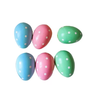 Caixa Ovos de Páscoa Decorativos 6 Peças - 13 x 8,5 x 6cm em Oferta na Shopee