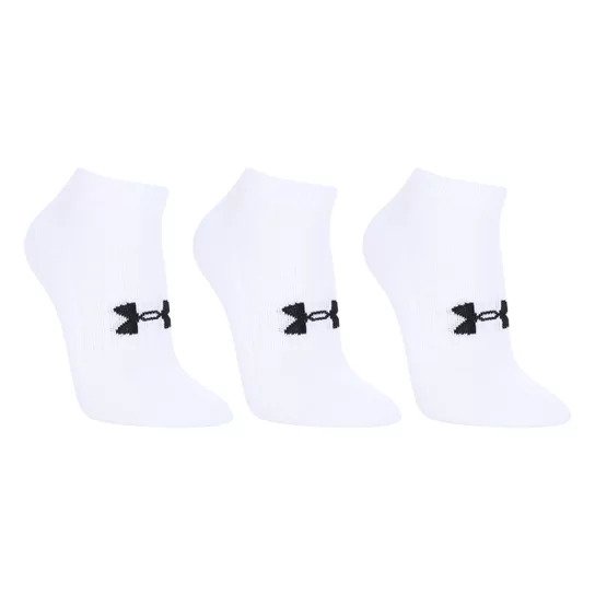 Kit Meia Under Armour Core Cotton Low Cut 3 Pares Branco - Branco