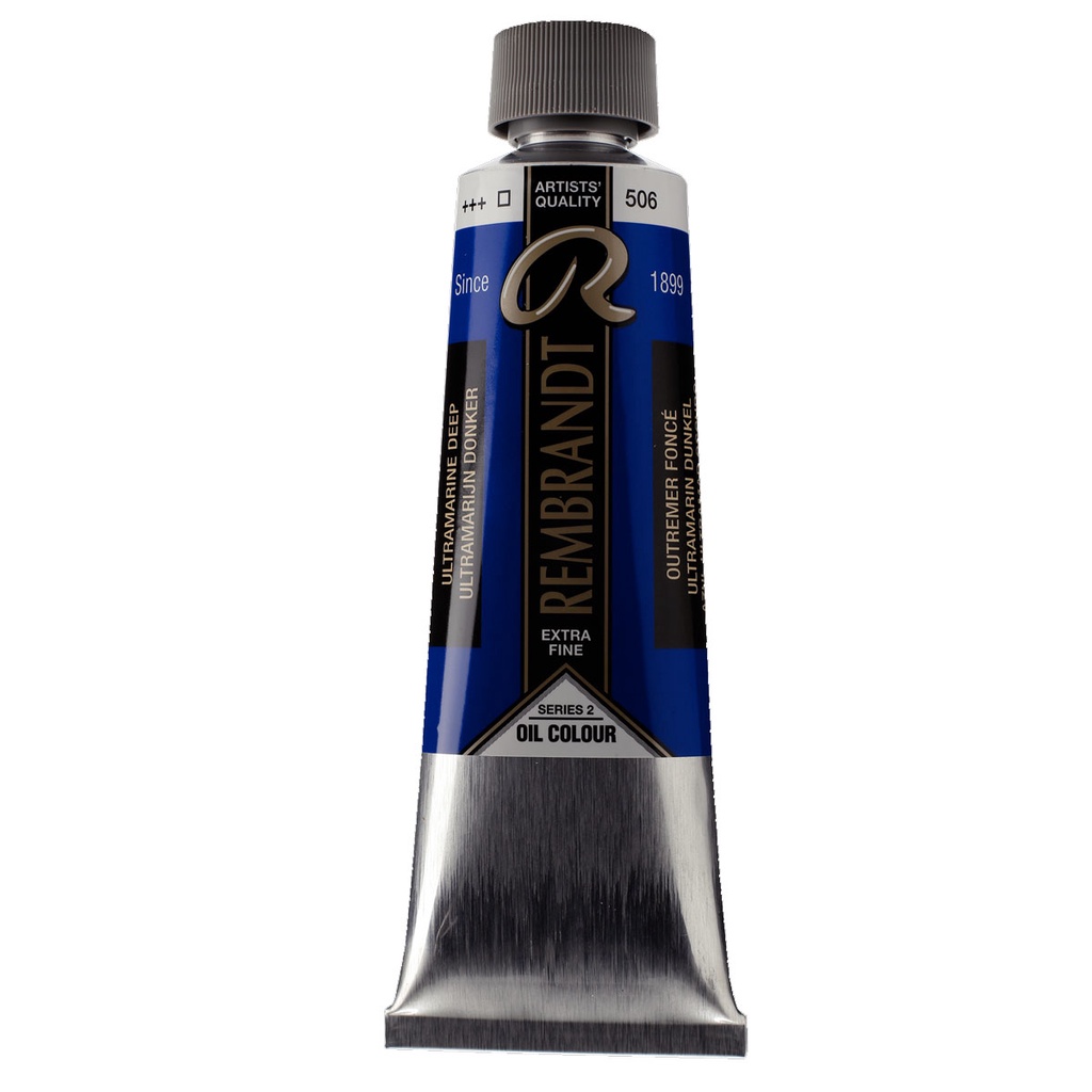Rembrandt Ultramarine Deep Oil Paint Tube - 150ml, Professional Artist Grade - View #2