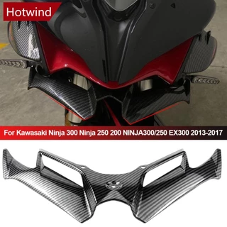 HOTWIND Motocicleta Winglet Kit De Asa Aerodinâmica Spoiler Acessórios Para Motores ForKawasaki Ninja 300 250 200 NINJA300/250 EX300 2013-2017 M7P4