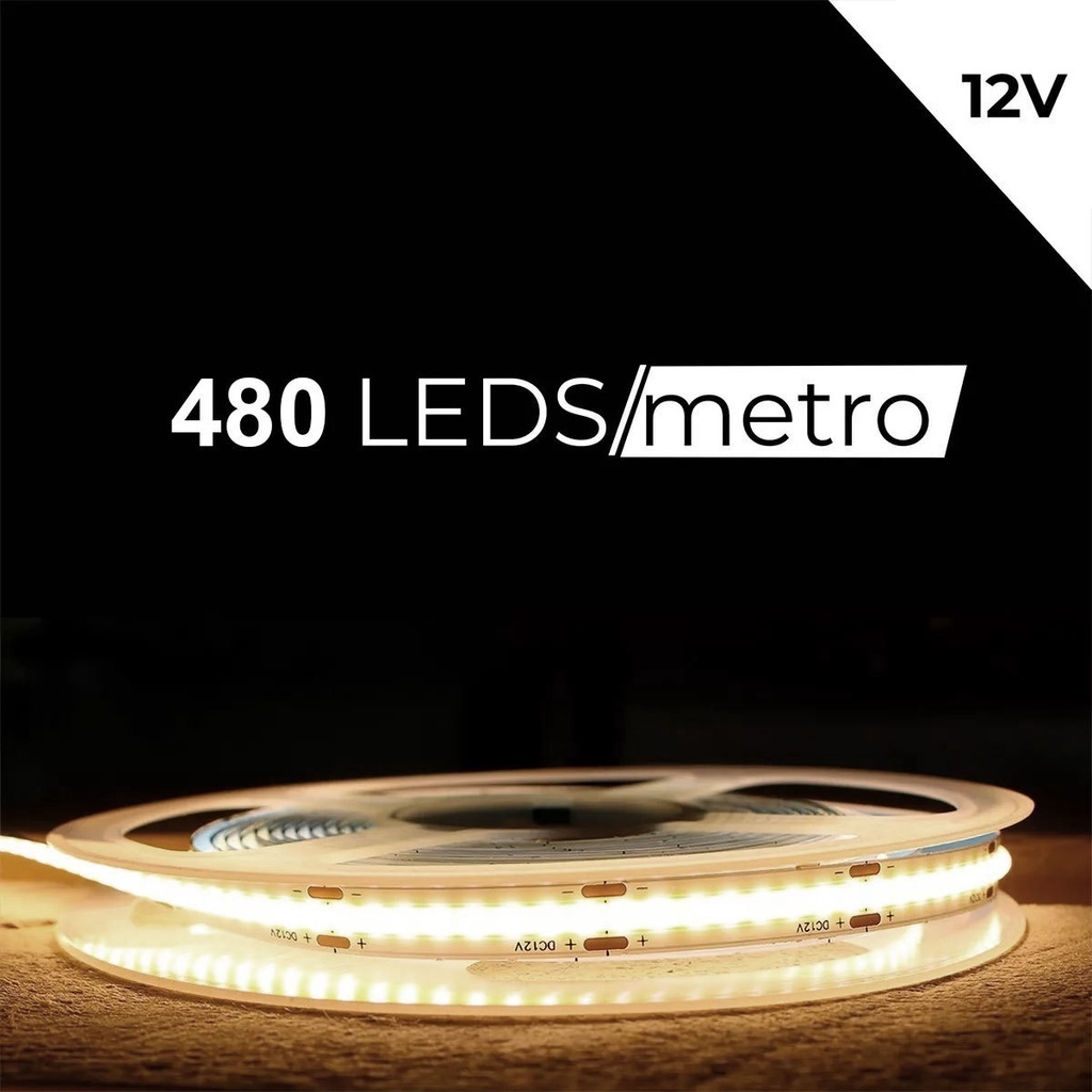 Fita de LED 480 LEDS/Metro COB, COBW, COBWW, Neutra, Fria e Quente Jorge