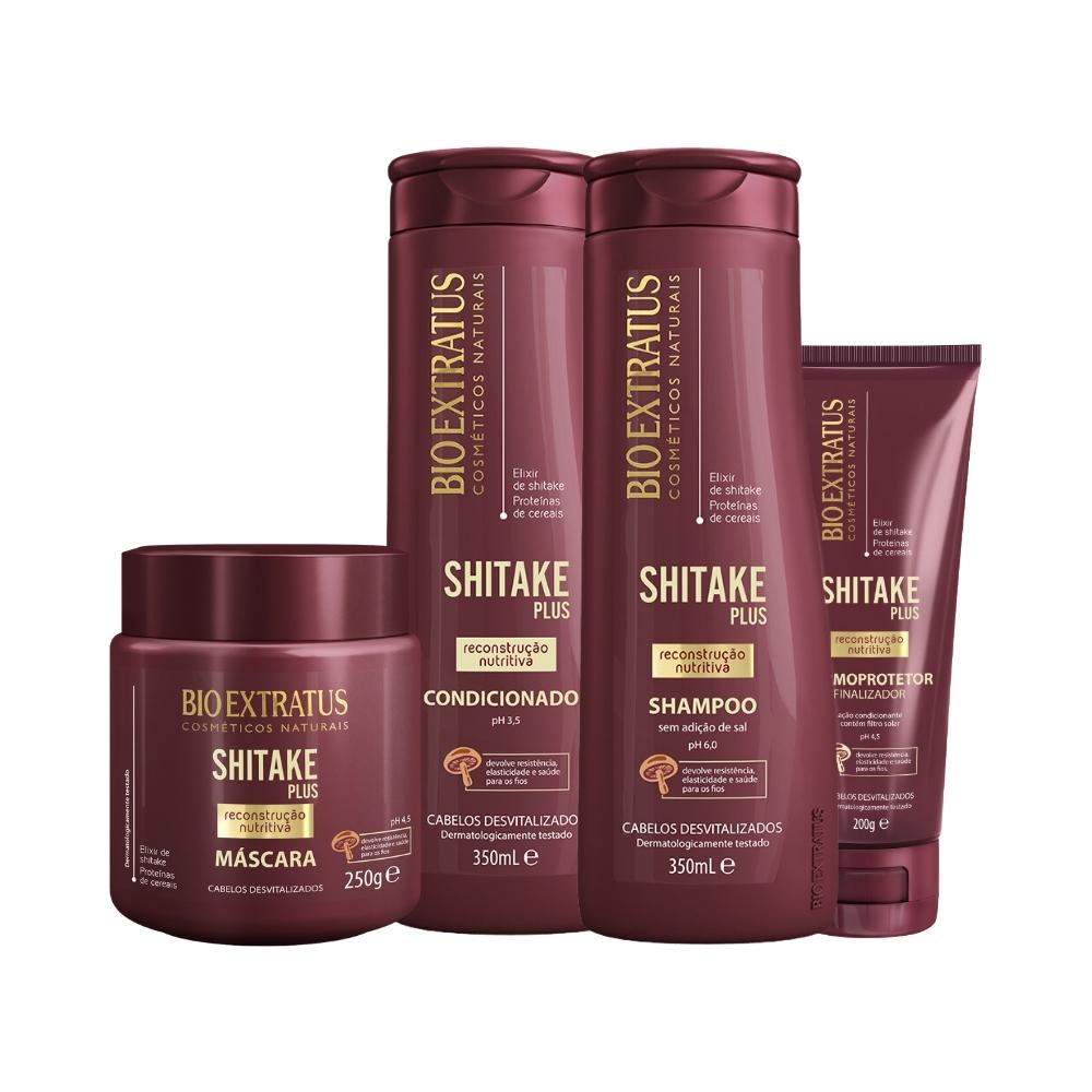 Kit Shitake Shampoo, Condicionador e Máscara (500g)