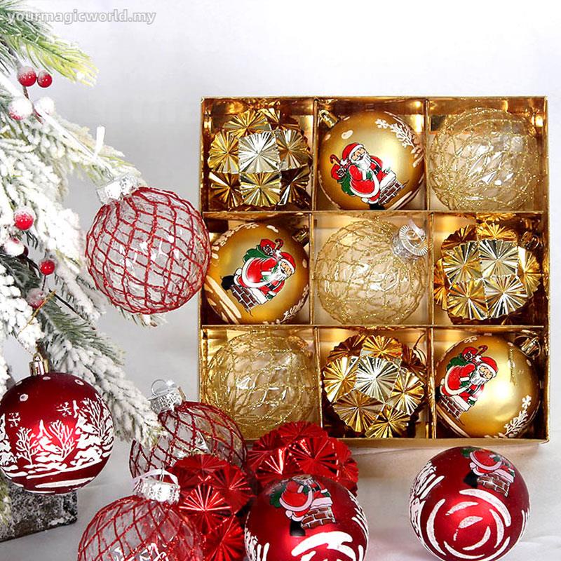 kit 36 Bolas de natal para pinheiro decoração natalina guirlanda