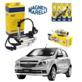 Jogo de Cabos + Velas Corsa Celta Classic 1.0 8v Flex Magneti Marelli