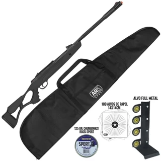 Carabina Pressão 5.5mm Hatsan Airtact + Capa + Alvo Metal