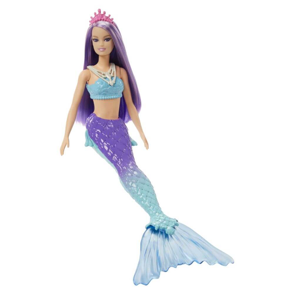 Barbie Sereia Morena com Cauda Azul - Mattel 