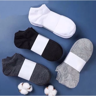 Kit 12 Pares De Meias Feminina Soquetes Preta/Branca/Cinza 3
