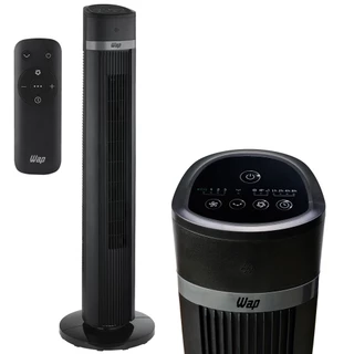 Ventilador de Torre Vertical Silencioso Controle Remoto 4 Ajuste 70W 220v Wap