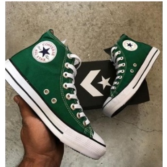 TÊNIS ALL STAR CONVERSE - CANO ALTO - PRETO COM LISTRA PRETA