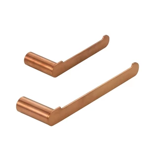 Acessórios para banheiro 2 peças escovado Vila nova Pingoo - Dourado rose em Oferta na Shopee