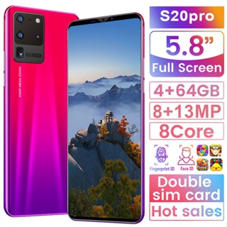 Novo Telefone Celular S20PRO De 5,8 Polegadas 16GB + 512GB Smartphone Android Cartão Duplo 4G 5G-mddde