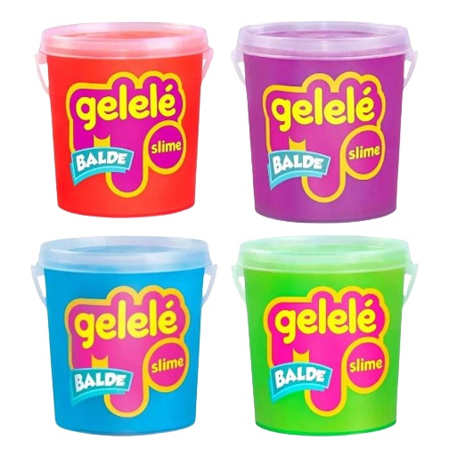 Slime Com Glitter Gelelé Balde De 457g Divertido | Shopee Brasil