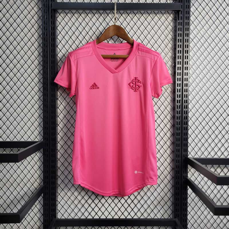 Camisa Baby Look Feminina Rosa Internacional Licenciada