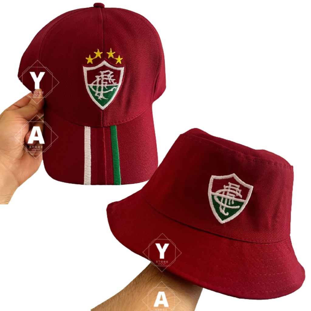 Boné/Chapéu pescador Bucket Times de Futebol Fluminense etc