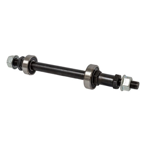 Eixo Traseiro Furado Com 2 Rolamentos Bike 3/8x185mm