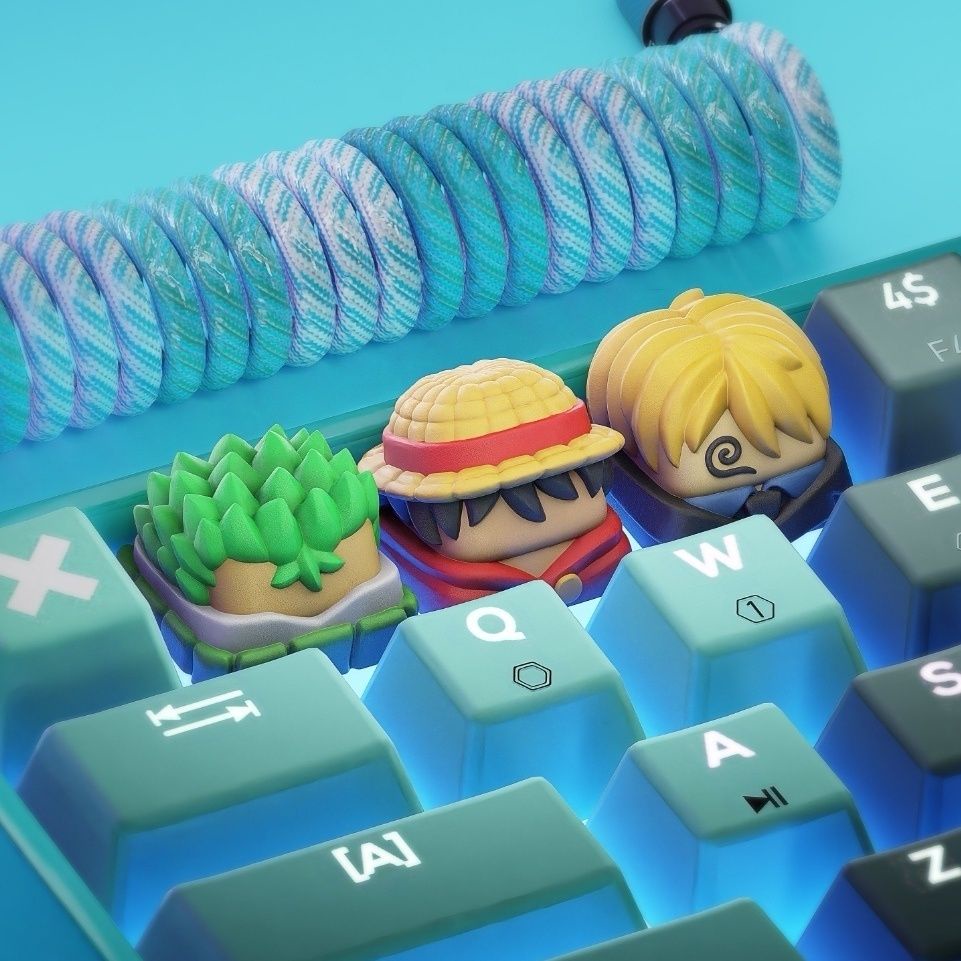 One piece keycap onepiece keycap luffy sanzhi sauron keyboard keyboard
