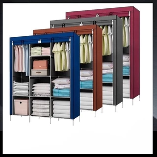 LOMXUM Guarda Roupa Dobrável Organizador De Roupas Armário Grande Quatro Cores