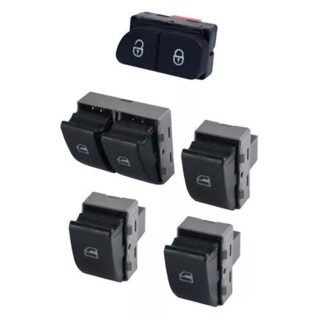 Kit Botões Vidro Elétrico 4 Portas Gol Voyage Saveiro G5 G6 | Shopee Brasil