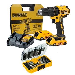 Parafusadeira Furad Impct 20v DCD778 1d2 Dewalt Brush + bits