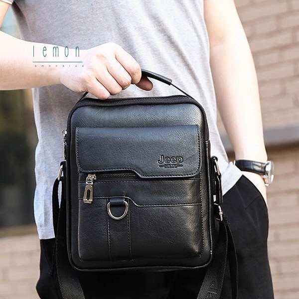 2023 Bolsas de ombro de corpo cruzado masculino/Jeep casual retrô GJGL