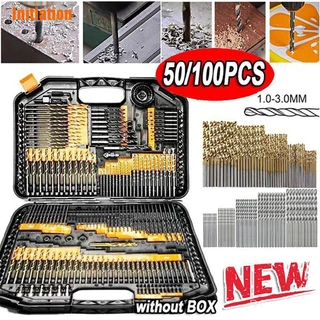 Iniciação > Brocas De Aço De Alta Velocidade De 100/50pcs Revestidas Com HSS De Titânio NNAT