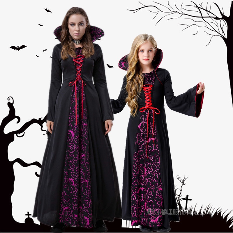 2022 novo halloween feminino medieval cosplay trajes gótico retro victoria  idade média carnaval manga longa vestido