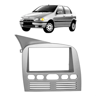 Moldura 7" para DVD ou Central Multimidia para Fiat Pálio Siena Strada e Pálio Weekend G1 1996/2003