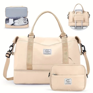 Bolsa Mala Para Viagem Academia Multifuncional De Grande Capacidade De Camada Dupla em Oferta na Shopee