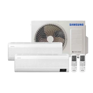 Ar Condicionado Multi Bi Split Samsung Wind Free 18000 BTUS (2x9000) Quente e Frio Inverter 220V em Oferta na Shopee