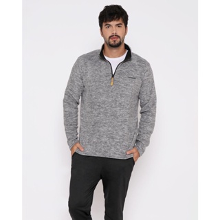 Blusão Fitness Fleece Masculino Fitter Cinza Claro