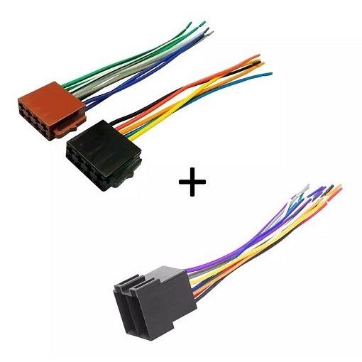 Kit Chicote Conector 16 Vias Macho E Fêmea Iso Universal
